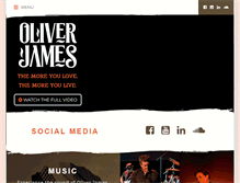 Tablet Screenshot of oliverjamesmusic.com